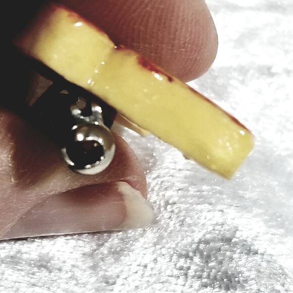 Butterfly 1"x1" orange, yellow, green and red 1.1902 - Picture 8 of 11